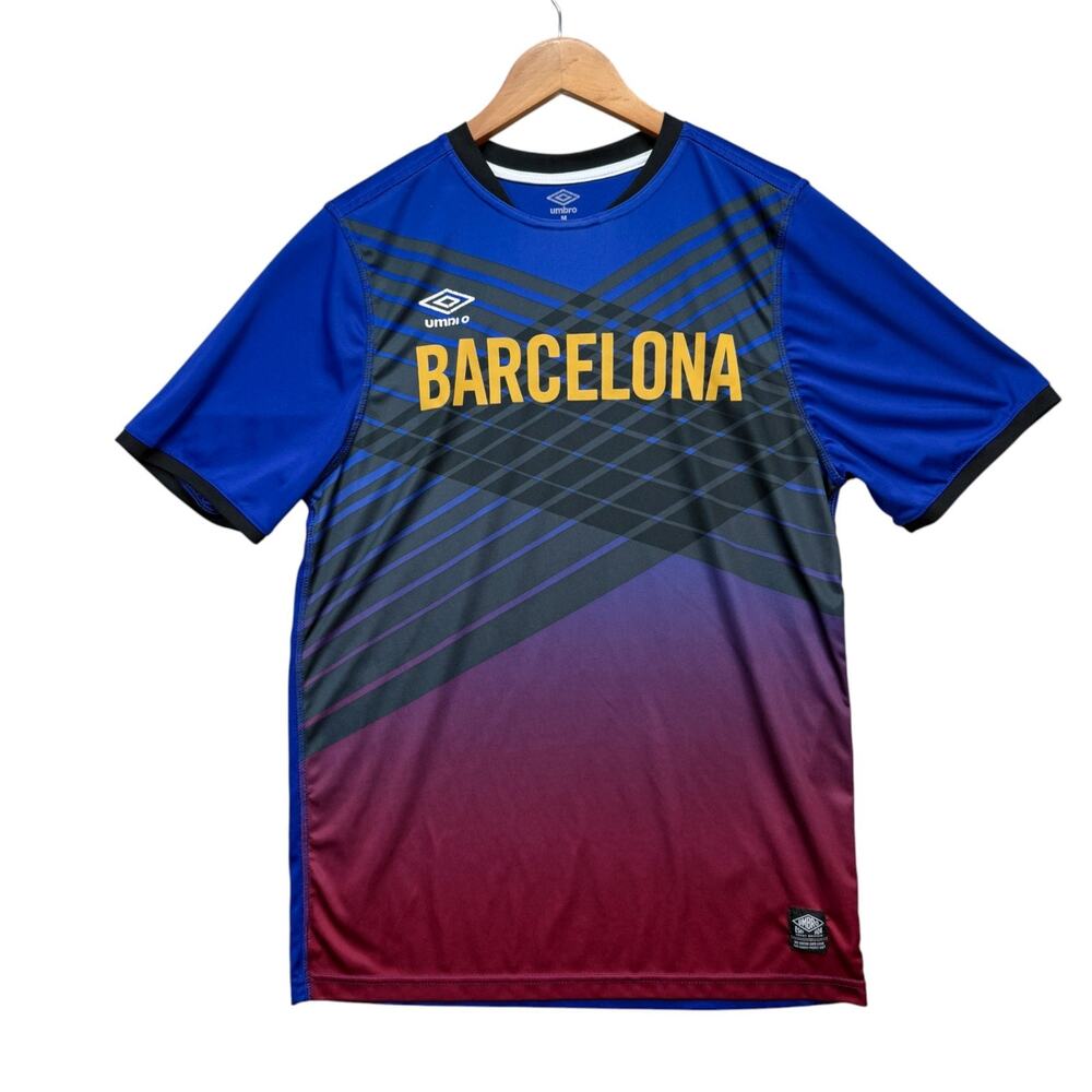 Barcelona Umbro Athletic Soccer Cup Jersey Euro Shirt 2016 World Sport Futbol M